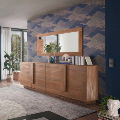 Design houten dressoir 241cm 4 deuren Jupiter MR L2 Aanbieding