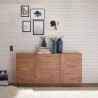 Moderne houten dressoir met 3 deuren voor keuken en woonkamer Jupiter MR M2 Catalogus