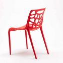 Ronde salontafel zwart 70x70 cm en 2 gekleurde stoelen Gelateria Cosmopolitan 