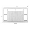 Buffet moderne en bois noir 3 portes 172cm Vivian NR Catalogue