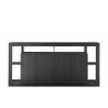 Moderne zwarte design dressoir 4 deuren hout 210cm Radis NR Aanbod