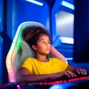 Ergonomische gaming stoel Pixy Junior met LED RGB verlichting en 2 kussens Verkoop