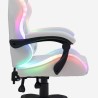 Ergonomische gaming stoel Pixy Junior met LED RGB verlichting en 2 kussens 