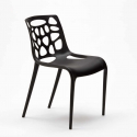 Table ronde noire 70x70 et 2 Chaises Colorées bar café Gelateria Cosmopolitan 