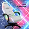 Ergonomische gaming stoel Pixy Junior met LED RGB verlichting en 2 kussens Aanbod