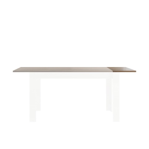 Verlenging 48cm voor houten eettafel Even 180x90cm Land Aanbieding