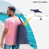 Tente de plage protection UV parasol portable 2,3 x 2,3 m Formentera Caractéristiques
