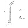 Ecologische buitendouche zwembad tuin 24 liter Happy Five F500 Aankoop