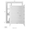 Buffet moderne pour salon 2 portes 5 compartiments Delma 