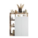 Buffet moderne pour salon 2 portes 5 compartiments Delma Dimensions
