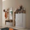 Buffet moderne pour salon 2 portes 5 compartiments Delma 