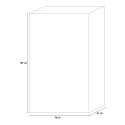 Armoire penderie porte-manteau d'entrée blanc brillant 1 porte Janine Choix