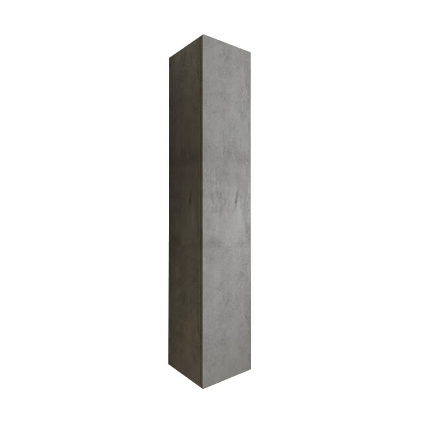Armoire de salle de bain suspendue 1 porte gris béton Kubi Promotion Armoire de salle de bain suspendue 1 porte gris béton Kubi Promotion