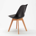 Ronde salontafel wit 70x70 cm en 2 gekleurde stoelen Nordica Long Island 