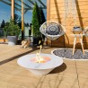 Santorini ronde design bio-ethanol buitenhaard 60cm Kortingen