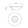 Santorini ronde design bio-ethanol buitenhaard 60cm Karakteristieken