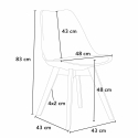 Ronde salontafel wit 70x70 cm en 2 gekleurde stoelen Nordica Long Island 