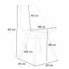 Ronde salontafel wit 70x70 cm en 2 gekleurde stoelen Nordica Long Island 