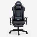 The Horde Comfort gaming stoel met ergonomisch design, voetsteun en RGB LED Korting