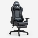 The Horde Comfort gaming stoel met ergonomisch design, voetsteun en RGB LED Kortingen