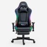 The Horde Comfort gaming stoel met ergonomisch design, voetsteun en RGB LED Model