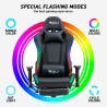 The Horde Comfort gaming stoel met ergonomisch design, voetsteun en RGB LED 