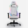 Ergonomische gaming- of kantoorstoel Pixy Comfort met voetenbankje en LED Kortingen