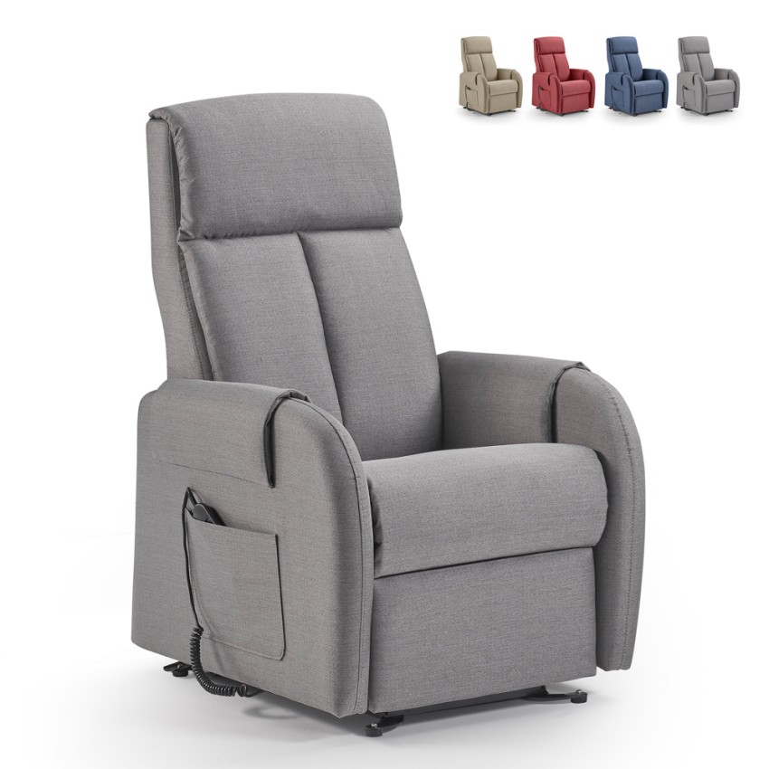 Elektrische relaxfauteuil met 2 motoren en sta-op-functie, dubbele voetensteun Riviera Aanbieding Elektrische relaxfauteuil met 2 motoren en sta-op-functie, dubbele voetensteun Riviera Aanbieding