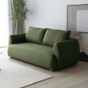 Canapé 3 places en tissu style design nordique moderne 196 cm vert Geert Offre
