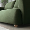 Canapé 3 places en tissu style design nordique moderne 196 cm vert Geert Catalogue