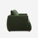 Canapé 3 places en tissu style design nordique moderne 196 cm vert Geert Caractéristiques
