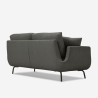 Moderne Scandinavische 3-zits bank in grijze stof Folkerd Catalogus