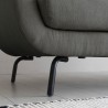 Moderne Scandinavische 3-zits bank in grijze stof Folkerd Keuze