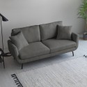 Moderne Scandinavische 3-zits bank in grijze stof Folkerd Model