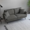 Moderne Scandinavische 3-zits bank in grijze stof Folkerd Model