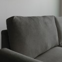 Moderne Scandinavische 3-zits bank in grijze stof Folkerd Afmetingen