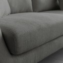 Moderne Scandinavische 3-zits bank in grijze stof Folkerd Aankoop