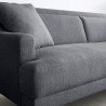 Comfortabele 3-zitsbank 200 cm met metalen poten en zwarte stof Egbert Prijs