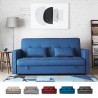 Banquette clic-clac 185 x 90 deux places en tissu avec coffre Zalto Promotion
