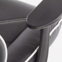 Chaise fauteuil de bureau gaming ergonomique racing avec coussin lombaire Estoril Réductions