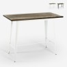 Table haute de cuisine et bar style industriel pour tabourets 120x60x106 Catal Offre
