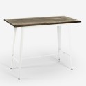 Table haute de cuisine et bar style industriel pour tabourets 120x60x106 Catal Catalogue
