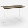 Table haute de cuisine et bar style industriel pour tabourets 120x60x106 Catal Catalogue