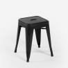 tabouret haut de bar cuisine industriel en acier métallique steel rocket. 