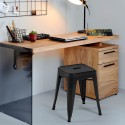 tabouret haut de bar cuisine industriel en acier métallique steel rocket. Dimensions