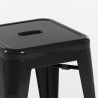 tabouret haut de bar cuisine industriel en acier métallique steel rocket. 