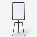 Magnetisch whiteboard 90x60c m met statief en flipover Cletus M Kortingen
