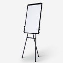 Magnetisch whiteboard 90x60c m met statief en flipover Cletus M Voorraad