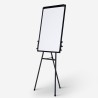 Magnetisch whiteboard 90x60c m met statief en flipover Cletus M Voorraad