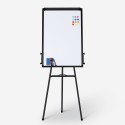 Magnetisch whiteboard 90x60c m met statief en flipover Cletus M Kosten